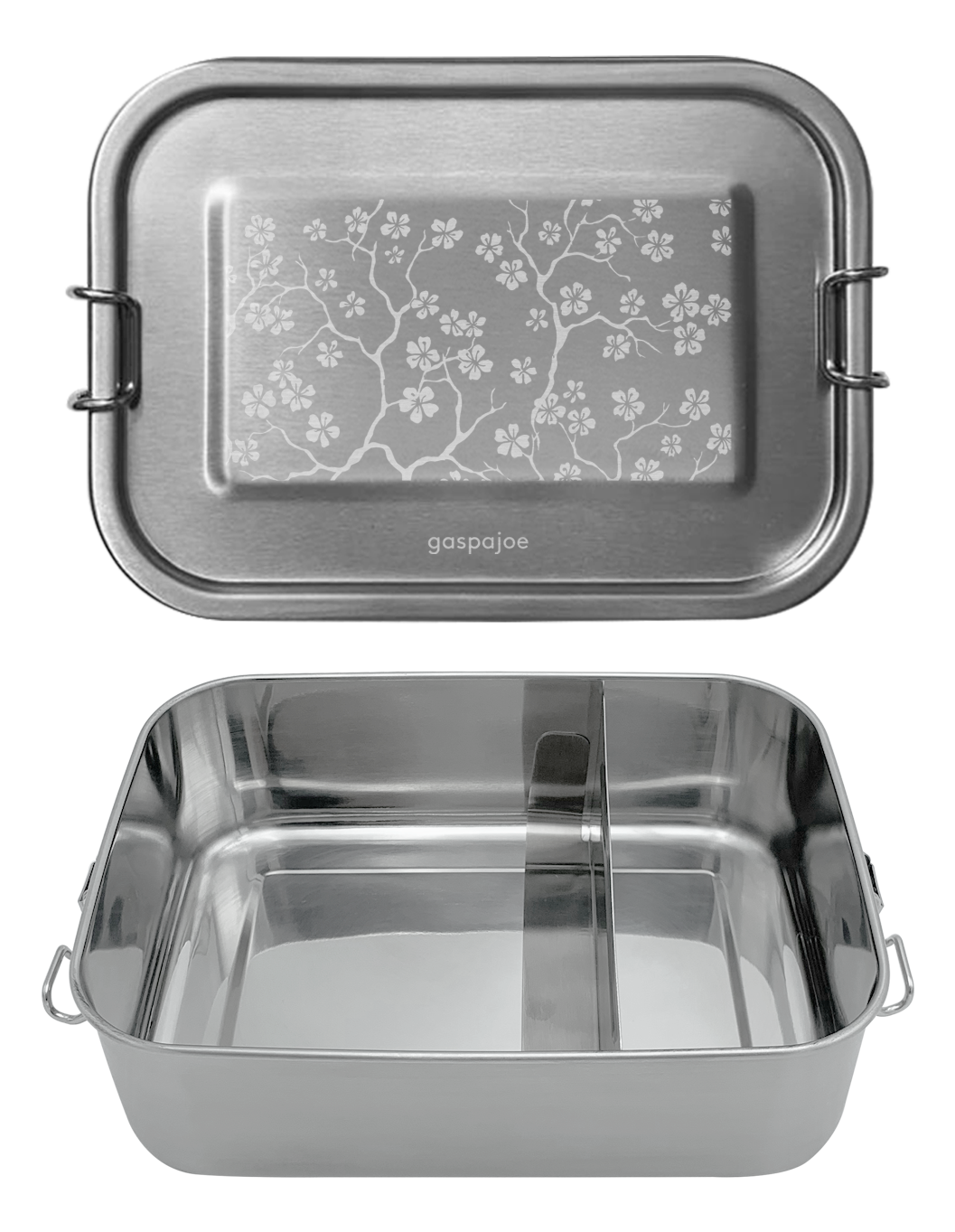 Gaspajoe -- Lunch box Yummy Inox Gravée Cerisier - 800 ml