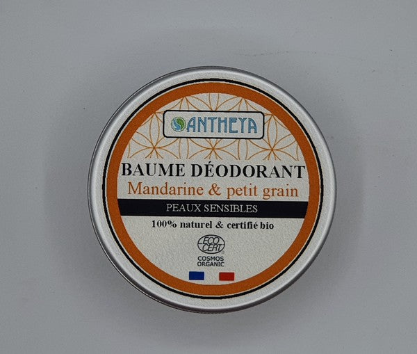 Antheya -- Baume déodorant - mandarine & petit grain - 75 g