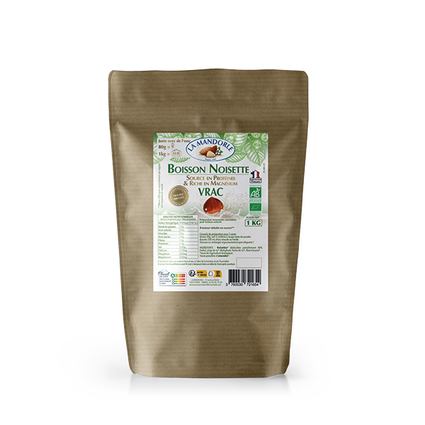 La Mandorle -- Boisson noisette en poudre bio vrac - 1 kg