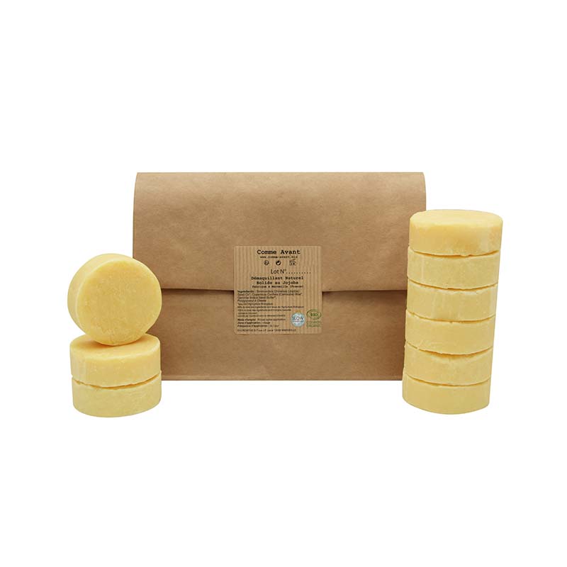 Comme Avant -- Démaquillant solide à l'huile de jojoba Vrac - 9 x 40 g