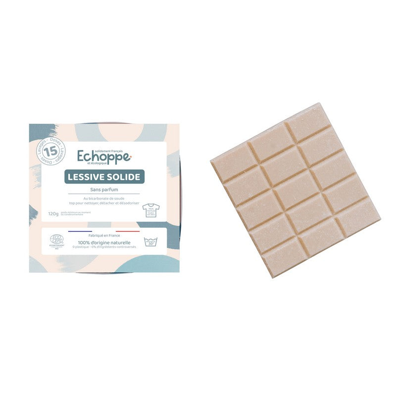 Echoppe -- Lessive solide sans parfum - 120 g
