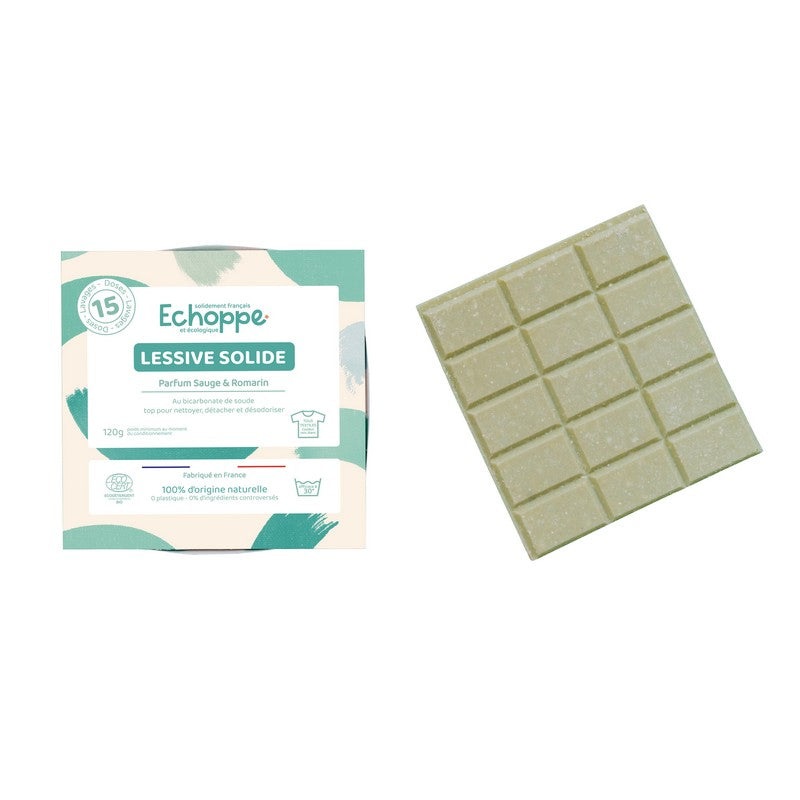 Echoppe -- Lessive solide sauge et romarin - 120 g