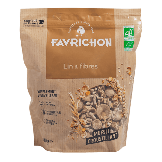 Favrichon -- Muesli Croustillant Lin & Fibres - 400 g