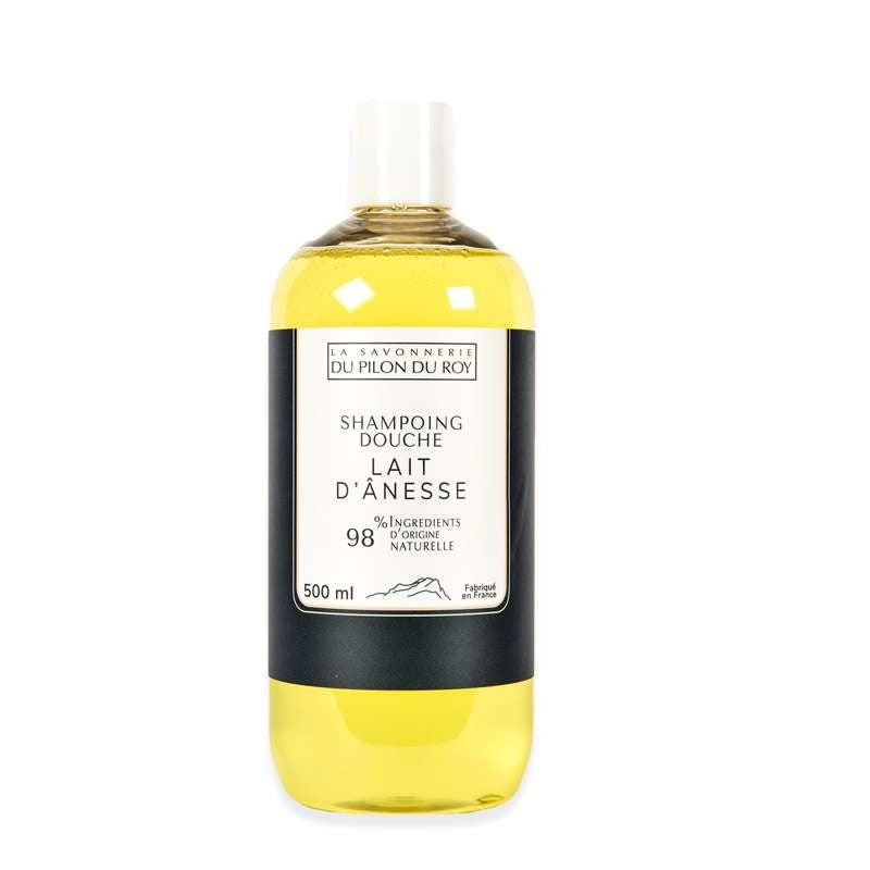 La Savonnerie du Pilon du Roy -- Shampoing douche au lait d'Ânesse - 500mL