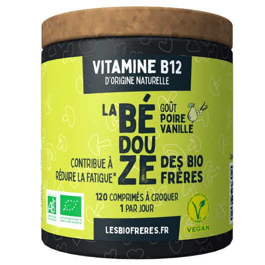 Les Bio Frères -- Bédouze bio poire vanille (vitamine b12) fatigue - 120 comprimés
