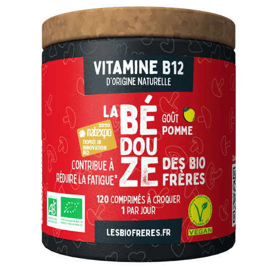 Les Bio Frères -- Bédouze bio pomme (vitamine b12) fatigue - 120 comprimés
