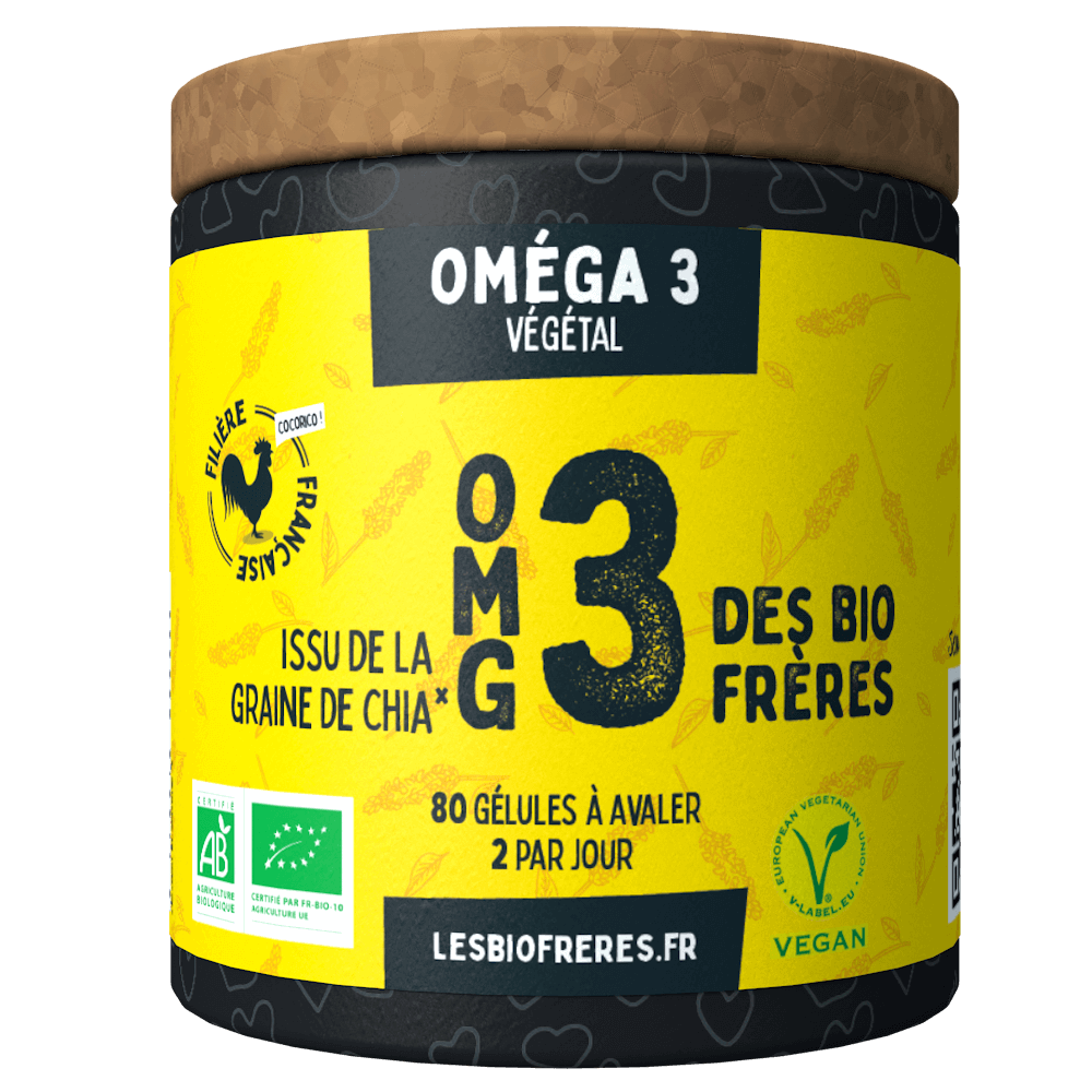 Les Bio Frères -- Omg 3 bio (oméga 3) concentration mémoire - 80 gélules