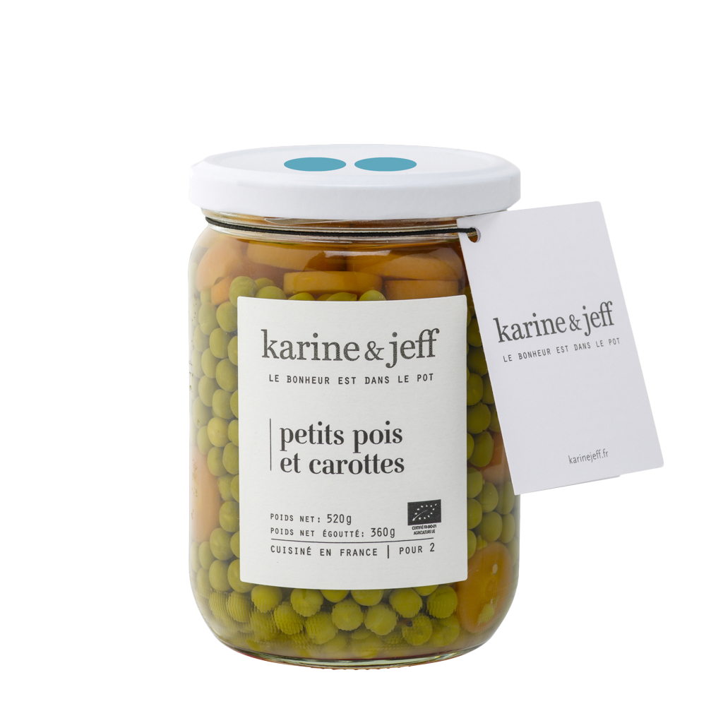 Karine & Jeff -- Petits pois et carottes - 520 g