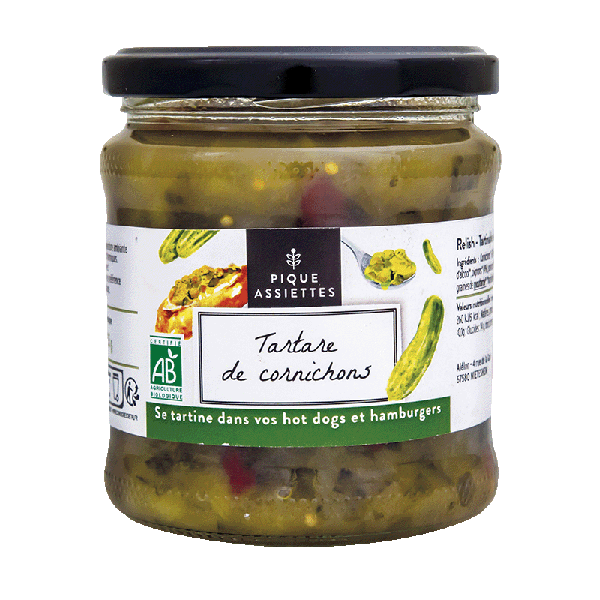 Pique Assiettes -- Tartare de cornichons bio - 325 g