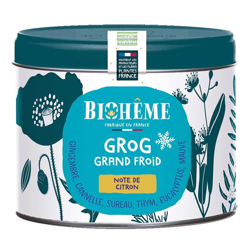 Pré-commandes Noël 2022 -- Biohême - Grog Grand Froid - Boîte métal 50 g