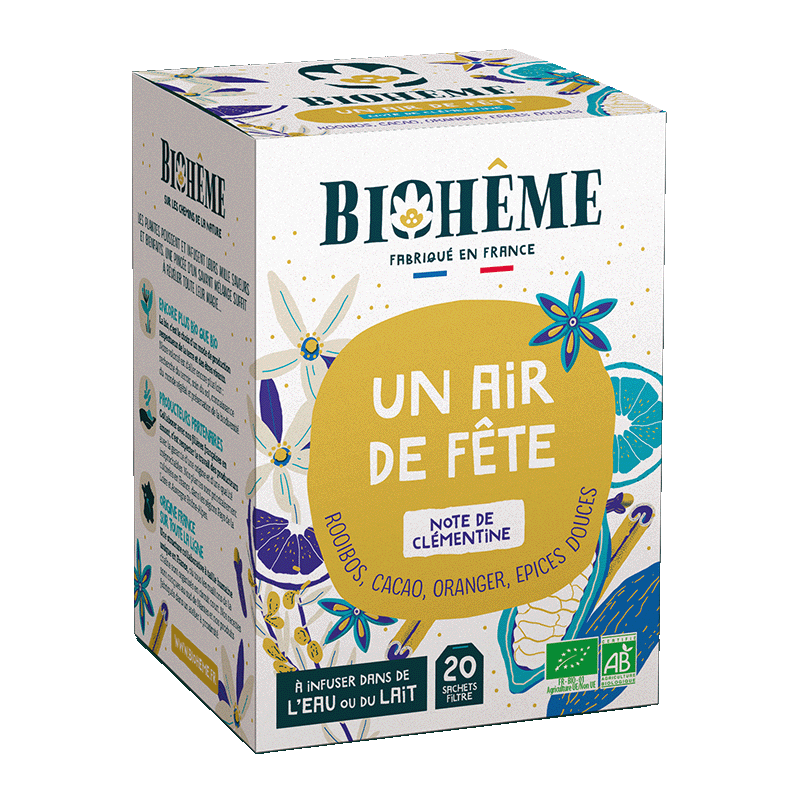Pré-commandes Noël 2022 -- Biohême - Un Air de Fête x20 infusettes