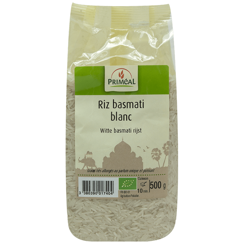 Priméal -- Riz basmati blanc bio (Pakistan) - 500 g