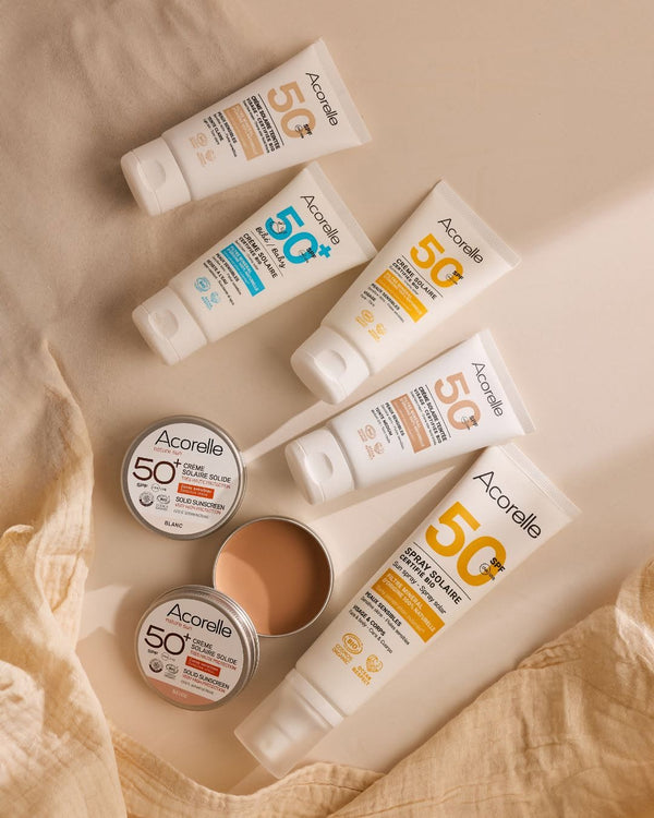 Découvrez la gamme solaire Acorelle : une protection bio qui prend soin de votre peau et de la planète