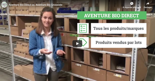 Aventure Bio devient un vrai grossiste ! (franco à 80€).