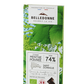 Belledonne -- Tablette fourrée - chocolat noir 74% menthe poivrée - 80 g