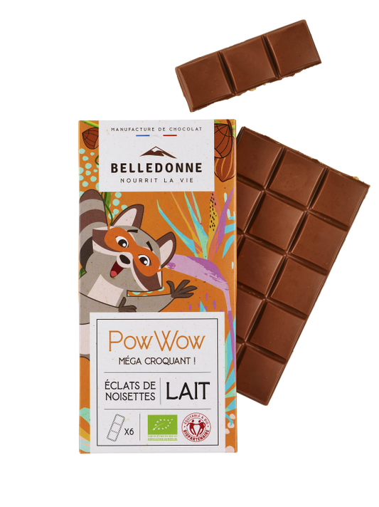 Belledonne -- Tablette enfant - chocolat au lait eclats de noisettes - 80 g