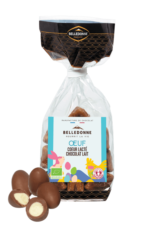 Saveurs & Nature -- Bouchées praliné noisette enrobés de chocolat noir –  Aventure bio