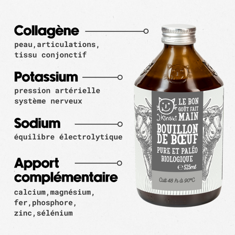 Bouillon pur de boeuf paleo bio (3.9g de collagène/100mL) - 2