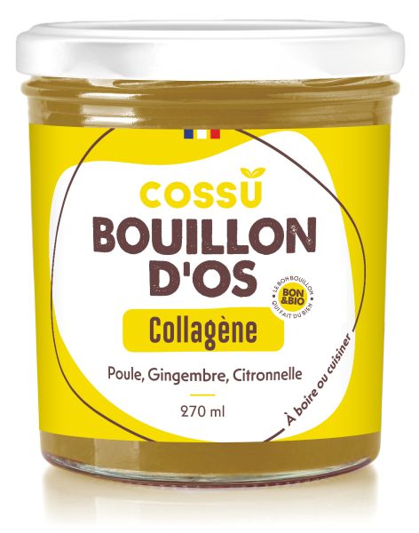 Bouillon d'os collagène bio (2.7g de collagène/100mL)  - 1