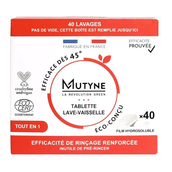 Mutyne -- Tablette lave-vaisselle tout en 1 - x 40