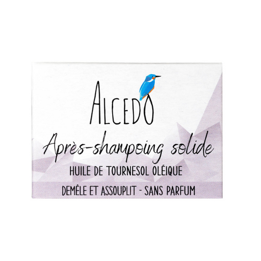 Alcedo -- Après-shampoing solide huile de tournesol oléique - 45 g