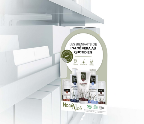 Naturaloé -- Poster a4 et stop rayon toute gamme cosmétique