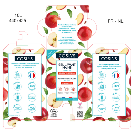 Coslys -- Casquette pour le gel lavant mains pomme 10 kg