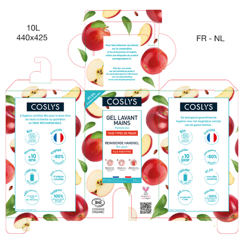 Coslys -- Casquette pour le gel lavant mains pomme 10 kg