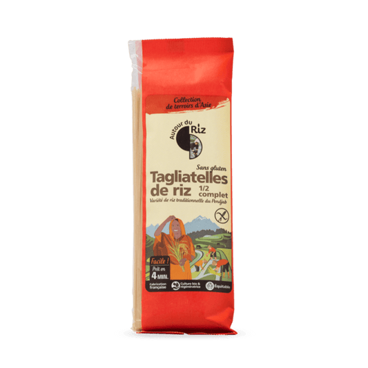 Tagliatelles de riz 1/2 complet bio sans gluten - 1