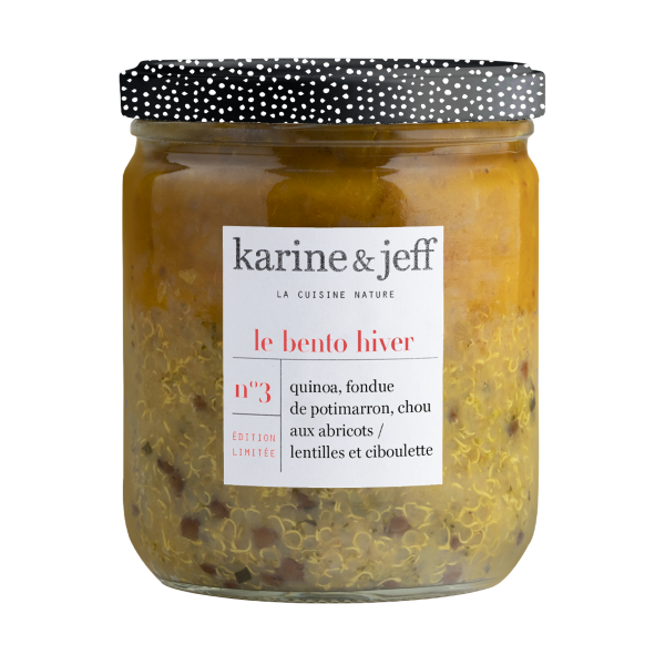 Karine & Jeff -- Bento d'hiver (quinoa, potimarron, lentilles)
