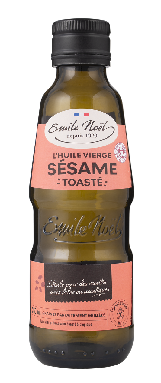 Émile Noël -- Huile vierge de sésame toasté bio équitable - 250 ml