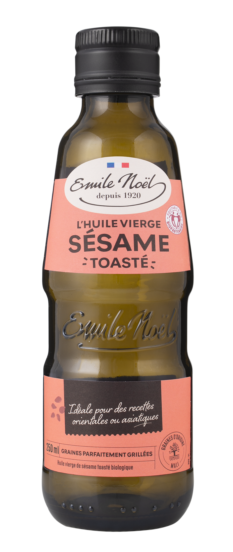 Émile Noël -- Huile vierge de sésame toasté bio équitable - 250 ml