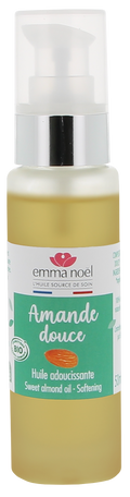 Emma Noël -- Huile vierge d'amande douce bio - 50 mL