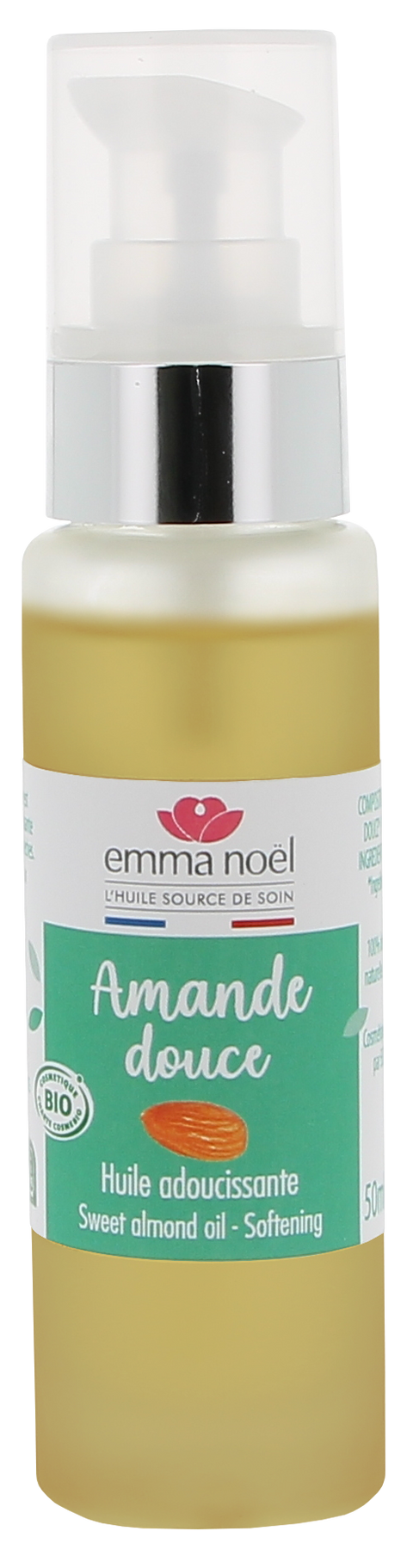 Emma Noël -- Huile vierge d'amande douce bio - 50 mL