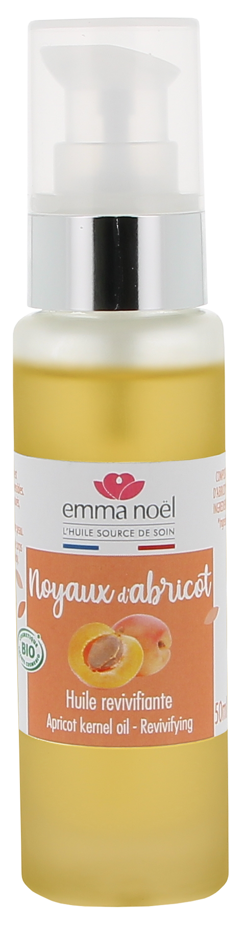 Emma Noël -- Huile vierge de noyaux abricot bio - 50 mL