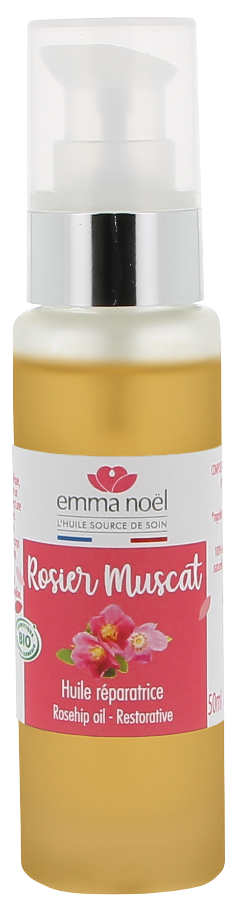 Emma Noël -- Huile vierge de rosier muscat bio - 50 mL