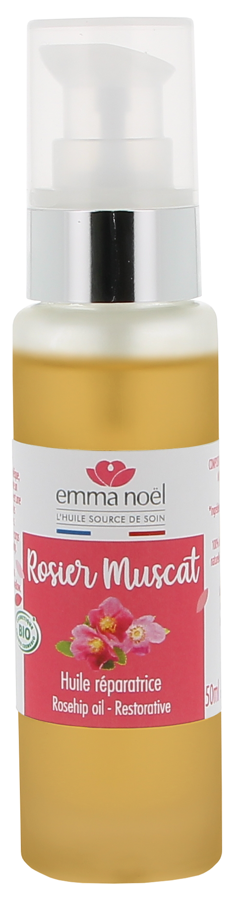 Emma Noël -- Huile vierge de rosier muscat bio - 50 mL