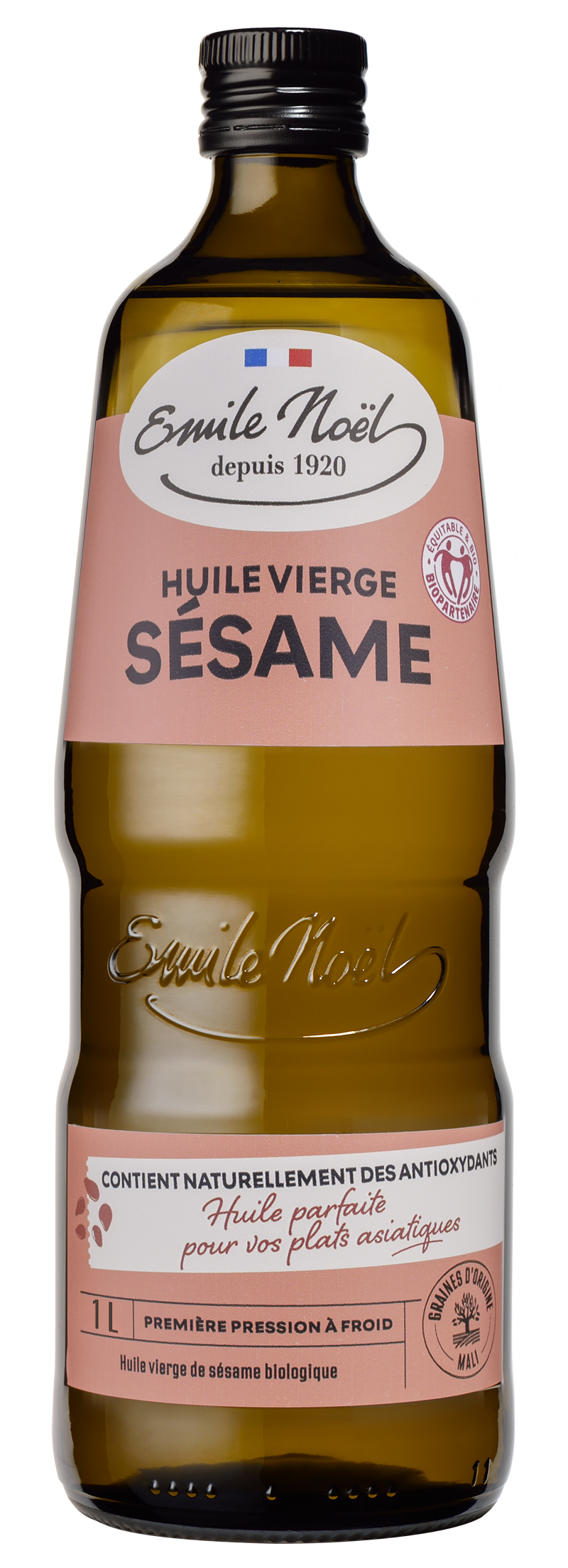 Émile Noël -- Huile vierge de sésame bio équitable - 1 l