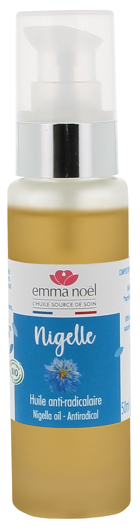 Emma Noël -- Huile vierge de nigelle bio - 50 mL