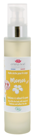 Emma Noël -- Huile sèche pour le corps senteur monoi bio - 100 mL