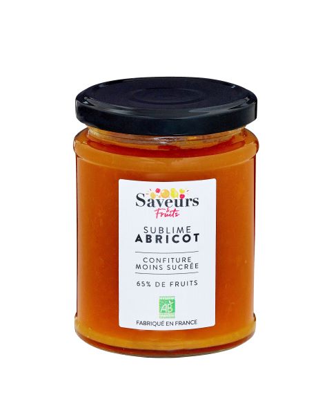 Saveurs & Fruits -- Confiture extra d'abricot bio moins sucrée - 310 g