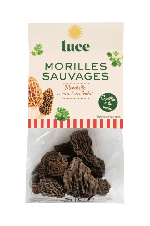 Luce -- morilles sauvages bio - 10 g