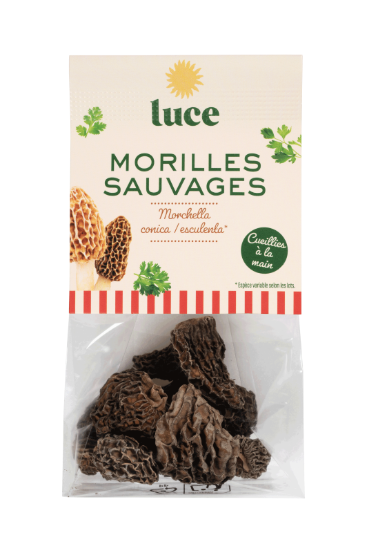 Luce -- morilles sauvages bio - 10 g