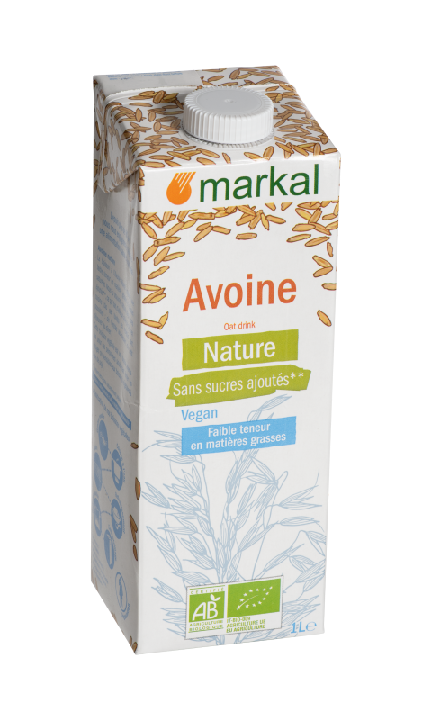 Markal -- Boisson végétale avoine bio - 1 L x 8