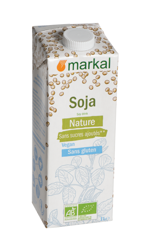 Markal -- Boisson végétale soja bio - 1 L x 8