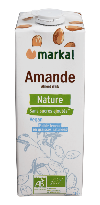 Markal -- Boisson végétale amande bio - 1 L x 8