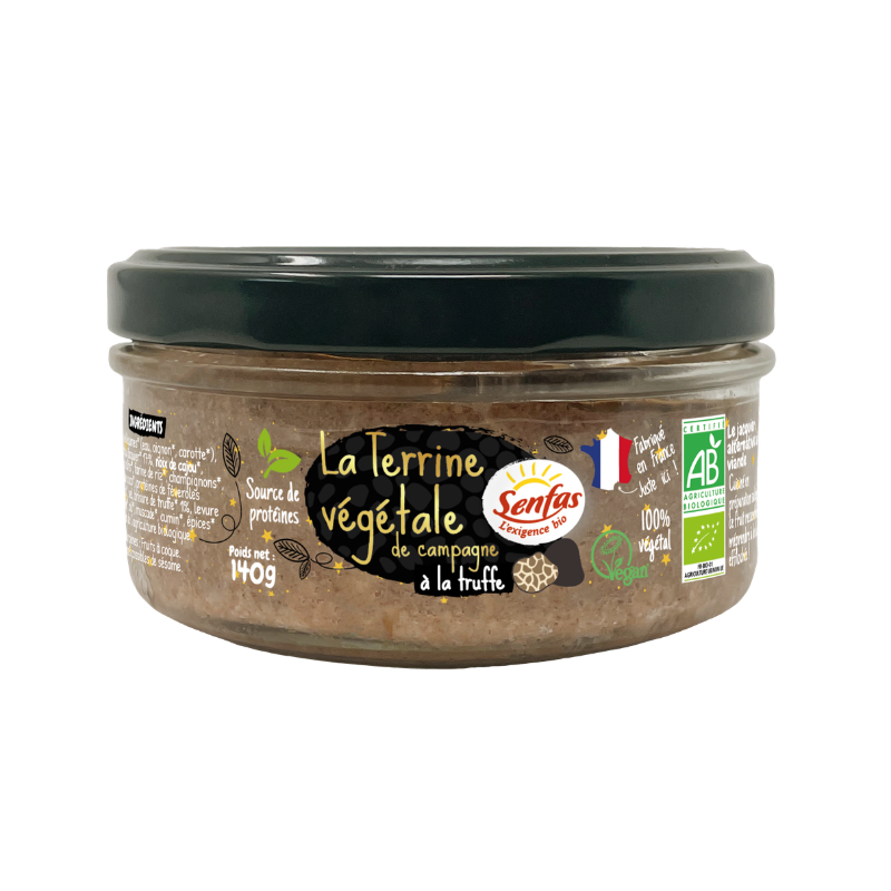 Senfas -- échantillon terrine végétale de campagne à la truffe - 140 g