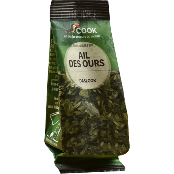 Cook épices -- Ail des ours bio coupé (éco recharge) (origine Europe) - 16g