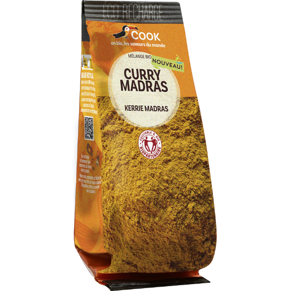 Cook épices -- Curry madras biopartenaire (éco recharge) - 35g