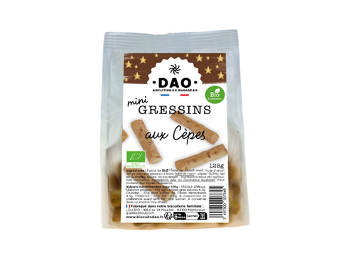 Dao -- Mini gressin cèpe bio - 125 g